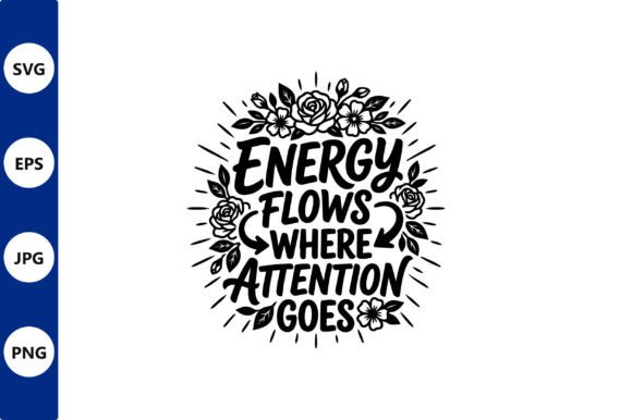 Floral Energy Flow Vector Art