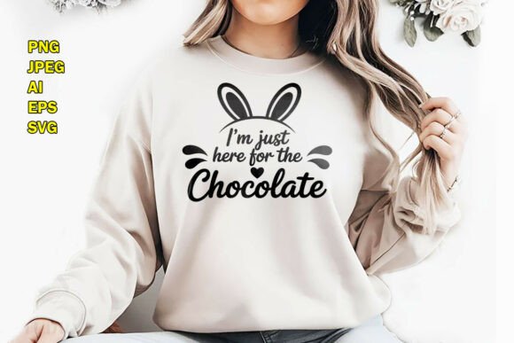 I m Just Here Easter Bunny T-shirt PNG
