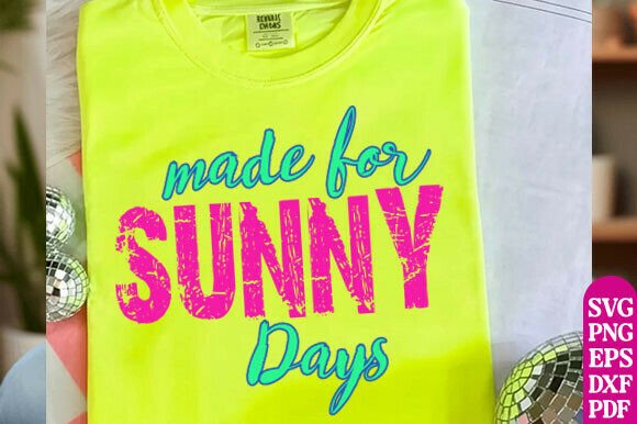 Made for Sunny Days PNG, Grunge Retro