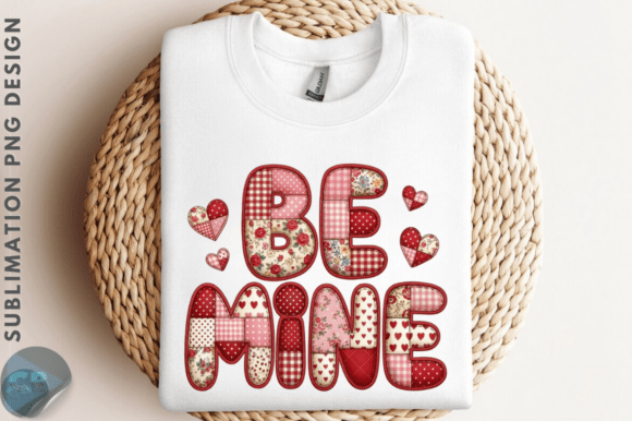 Patchwork Be Mine Valentine s Day PNG