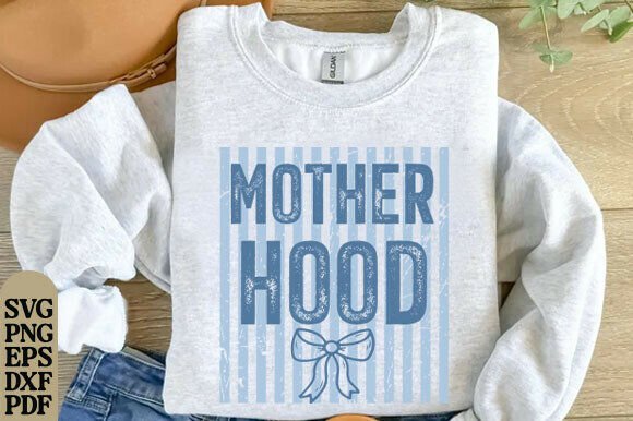 Striped Coquette Motherhood PNG, Trendy